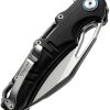 Dreamtech Linerlock Folding Knife 3.5" D2 Black Micarta