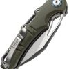 Dreamtech Linerlock Folding Knife 3.5" D2 OD Green Micarta