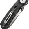 Dreamtech Linerlock Folding Knife 3.13" 14C28N Black G10