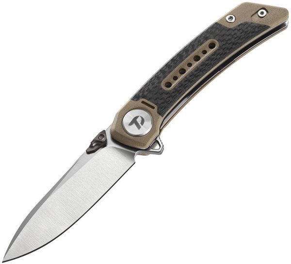 Dreamtech Linerlock Folding Knife 3.13" 14C28N Blade Desert G10