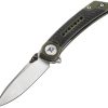 Dreamtech Linerlock Folding Knife 3.13" 14C28N Green G10