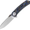 DTK3610MBL Dreamtech Linerlock Folding Knife 3.13" 14C28N Micarta Blue