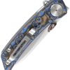 DTK3610MBL_add_01 Dreamtech Linerlock Folding Knife 3.13" 14C28N Micarta Blue