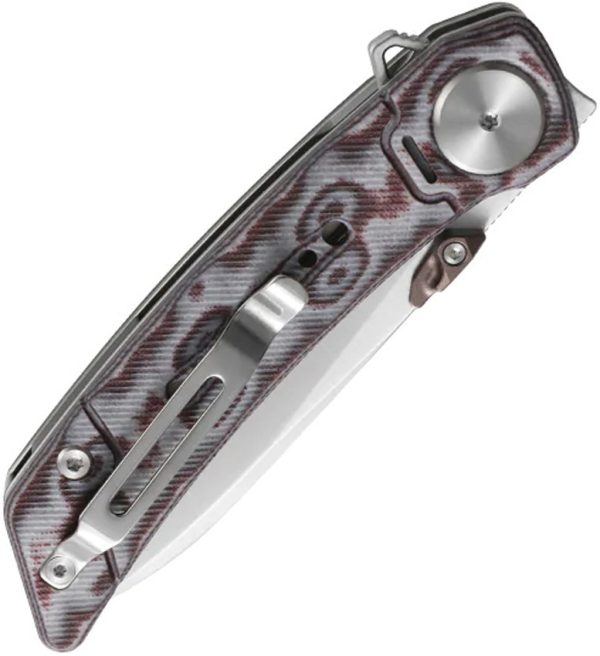 Dreamtech Linerlock Folding Knife 3.13" Blade Micarta Gray