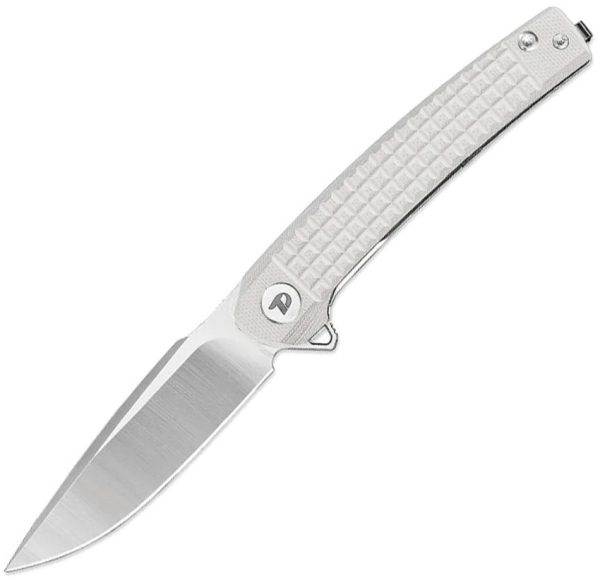 Dreamtech Linerlock Folding Knife 3.13" D2 Satin White G10