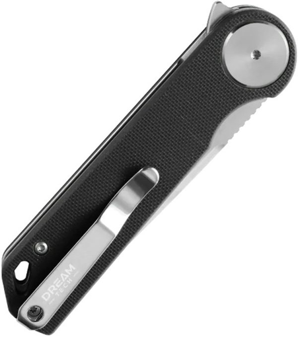 Dreamtech Linerlock Folding Knife D2 Black G10 3.25"