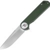 Dreamtech Linerlock Folding Knife Green G10 3.25" D2