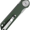 Dreamtech Linerlock Folding Knife Green G10 3.25" D2