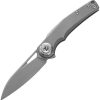 DTK4130TG Dreamtech Button Lock Folding Knife Gray Titanium 3.25" Bohler M390