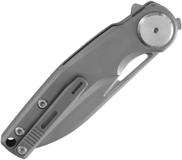 DTK4130TG_add_01 Dreamtech Button Lock Folding Knife Gray Titanium 3.25" Bohler M390