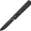 Dreamtech Framelock Ti Black Folding Knife 3.13" D2 Blade