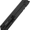 Dreamtech Framelock Ti Black Folding Knife 3.13" D2 Blade