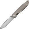 Dreamtech Framelock Folding Knife 3.38" D2 Blade Titanium Handle