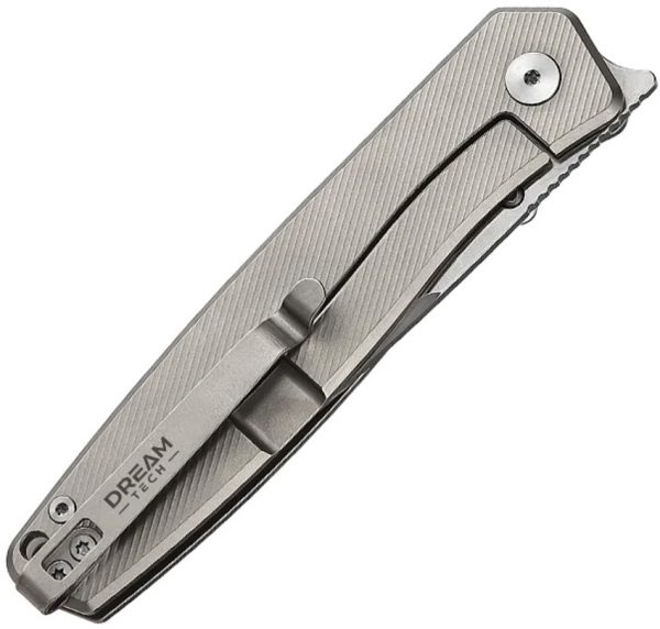 Dreamtech Framelock Folding Knife 3.38" D2 Blade Titanium Handle