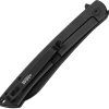 DTK4224TBL_add_01 Dreamtech Framelock Ti Black Folding Knife 3.75" D2 Blade