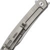 Dreamtech Framelock Folding Knife Gray Titanium 3.25" D2 Steel
