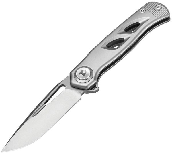 Dreamtech D4260 Button Lock Folding Knife Gray Ti VG-10