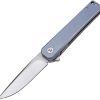 Dreamtech Linerlock Ti Blue Folding Knife 3" VG-10