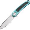 DTK4288BL Button Lock Ti/CF Teal