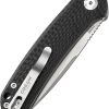 Dreamtech Button Lock Folding Knife 3.38" VG-10 Carbon Fiber