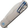 Dreamtech Linerlock Ti Gray Folding Knife 3" 14C28N Sandvik