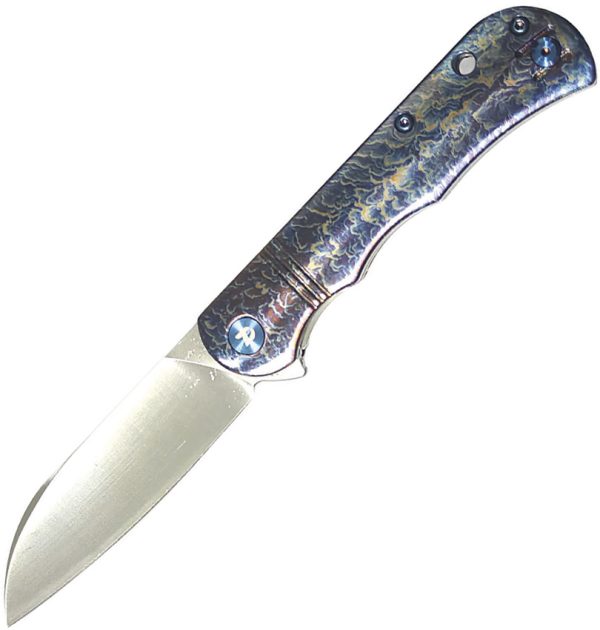 Dreamtech Slip Joint Ti Flame Folding Knife 3.13" VG-10 Red