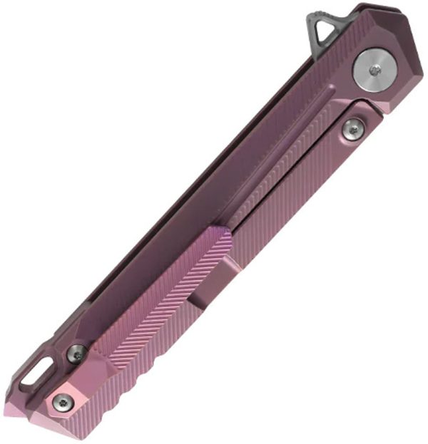 Dreamtech Framelock Folding Knife 3.75" S35VN Pink/Purple Titanium
