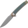 Dreamtech Framelock Ti Green 3.25" Folding Knife Bohler M390
