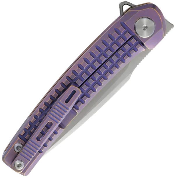 Dreamtech Framelock Ti Purple Folding Knife 3.25" M390