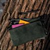 Duluth Pack Gear Stash Medium Waxed Canvas Pouch OD Green