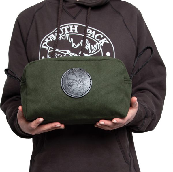 Duluth Pack Large Grab N Go Waxed Canvas Pouch OD Green