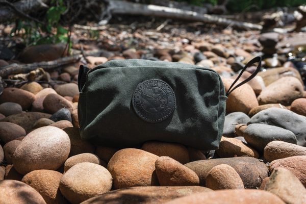 Duluth Pack Large Grab N Go Waxed Canvas Pouch OD Green