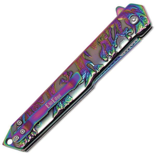 ElitEdge Linerlock A/O Dragon Spec Folding Knife 3.5" Tanto