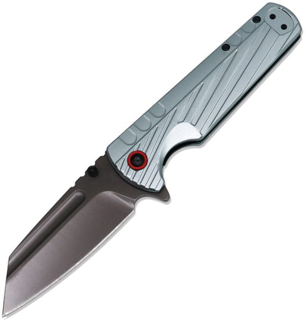 ElitEdge Linerlock A/O Silver Folding Knife 3.25" Blade