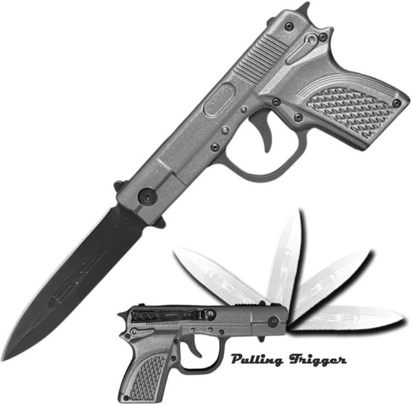 Top Open Trigger Lock Gray