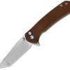 EE10B026BN Button Lock Brown