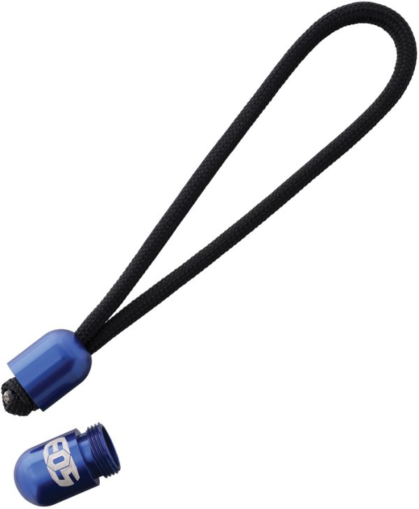 EOS Pill Bead Lanyard Blue Aluminum 1.25"