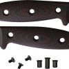 ESEE 3 Handle G10 Black and Red with Hardware