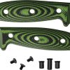 ESEE 3 Handle G10 Black and Neon Green with Hardware