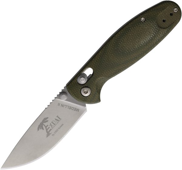 ESEE Medellin II Crossbar Lock Folding Knife Green