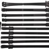 EURO SECURITY PRODUCTS Disposable Handcuffs Black 10-Pack w/ Cutter