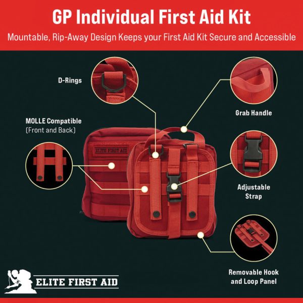 Elite First Aid GP IFAK First Aid Kit Black