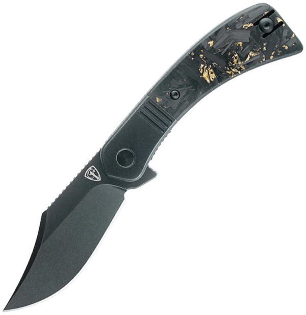 FKCSN180 Finch Snub Nose Framelock 2.5" 154CM Carbon Fiber Folding Knife