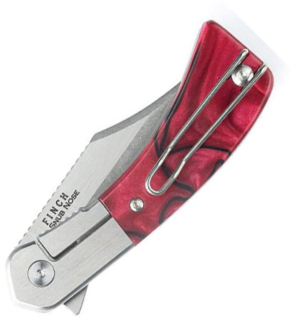 Finch Snub Nose Framelock True Blood 2.5" 154CM Folding Knife