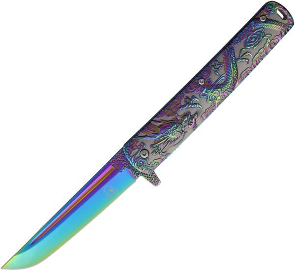 FLNKS3024RB Linerlock A/O Dragon Rainbow