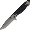 Falcon Linerlock Folding Knife 4" Titanium-Coated 440 Black G10