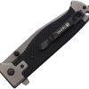 Falcon Linerlock Folding Knife 4" Titanium-Coated 440 Black G10