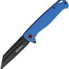 Falcon Linerlock Blue 3.75in 8CrMoV13 Blade Folding Knife