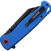 Falcon Linerlock Blue 3.75in 8CrMoV13 Blade Folding Knife