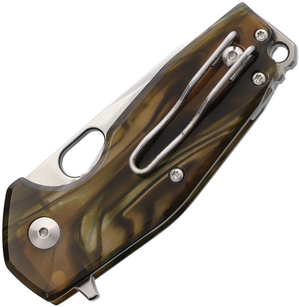 Fox Suru Linerlock Folding Knife 2.5" Bohler M398 Rhodoid